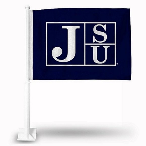 🆕 JACKSON STATE UNIVERSITY DOUBLE SIDED CAR FLAG - NCAA - MEN - Picture 1 of 1